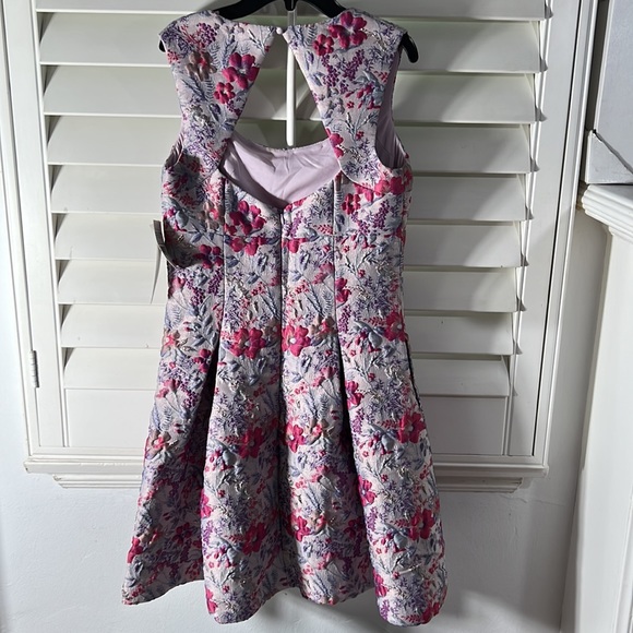 NWT AIDAN MATTOX Jacquard open back Dress Lilac. 6 party cruise wedding … - Picture 4 of 14